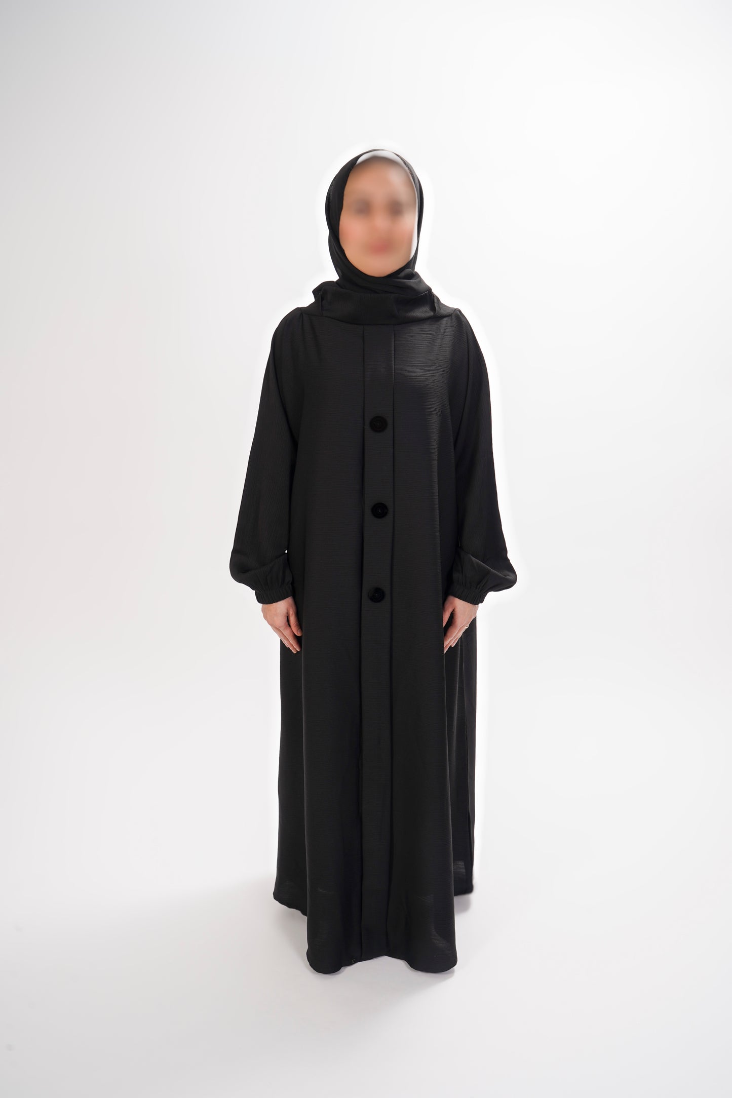 Mock Button Abaya