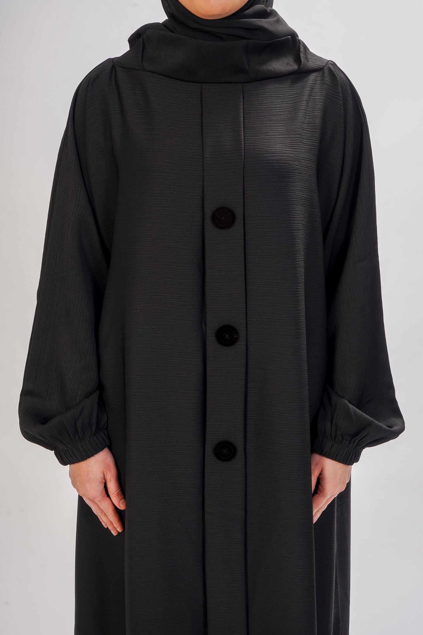 Mock Button Abaya