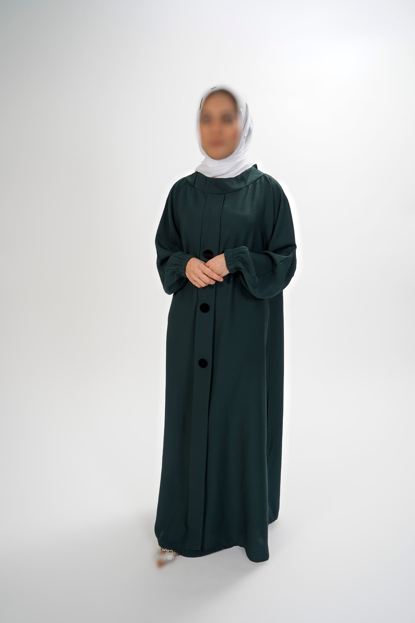 Mock Button Abaya