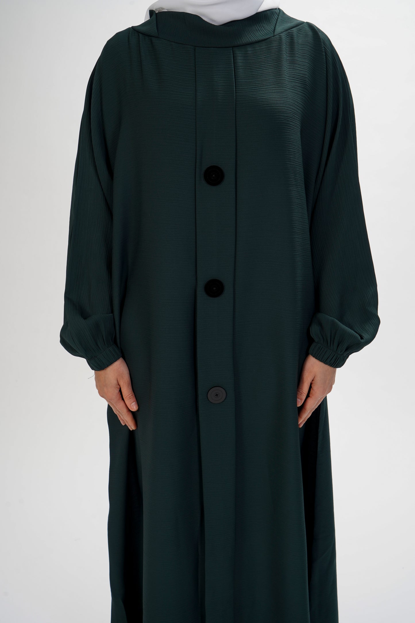 Mock Button Abaya