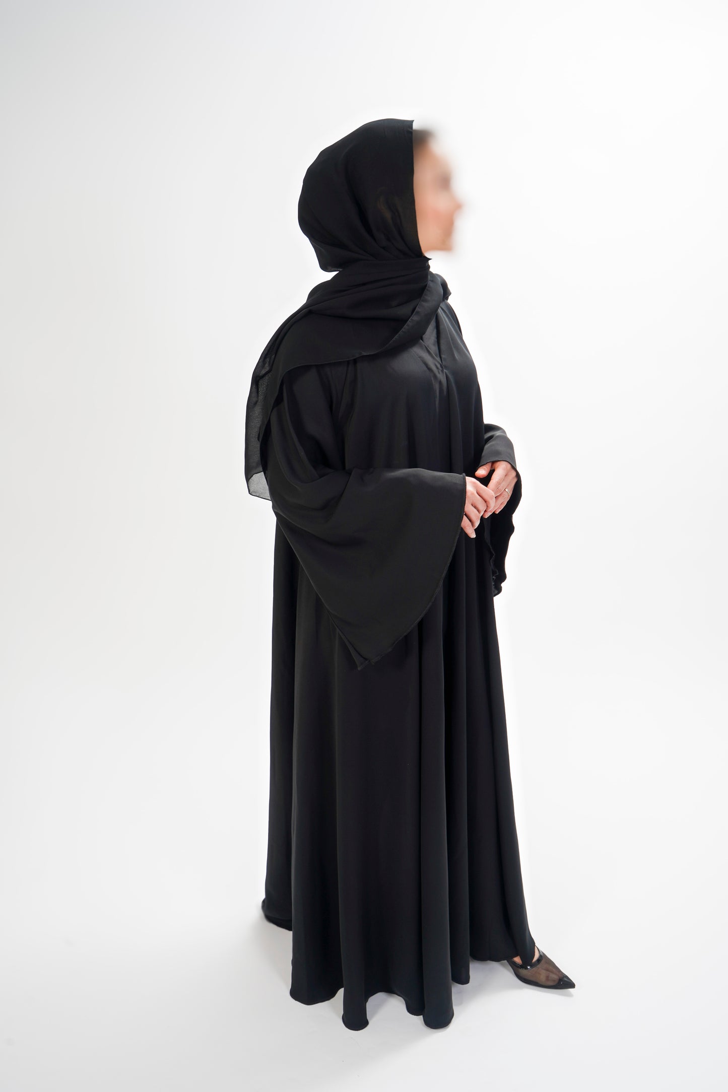 A-line Black Abaya