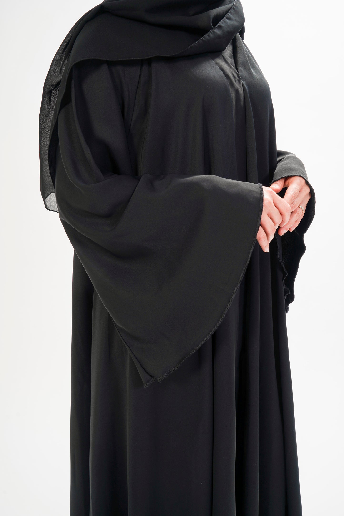 A-line Black Abaya