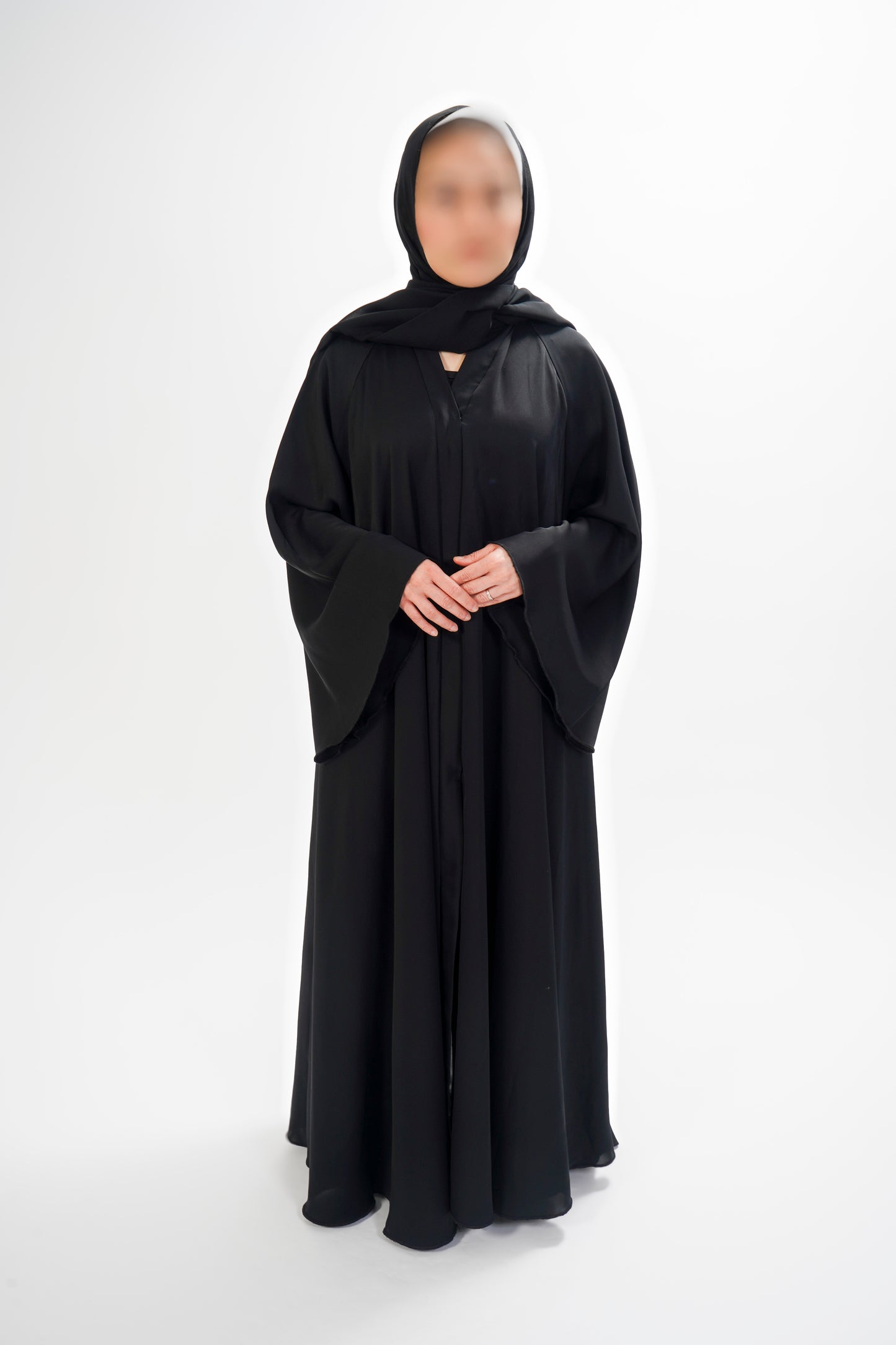 A-line Black Abaya