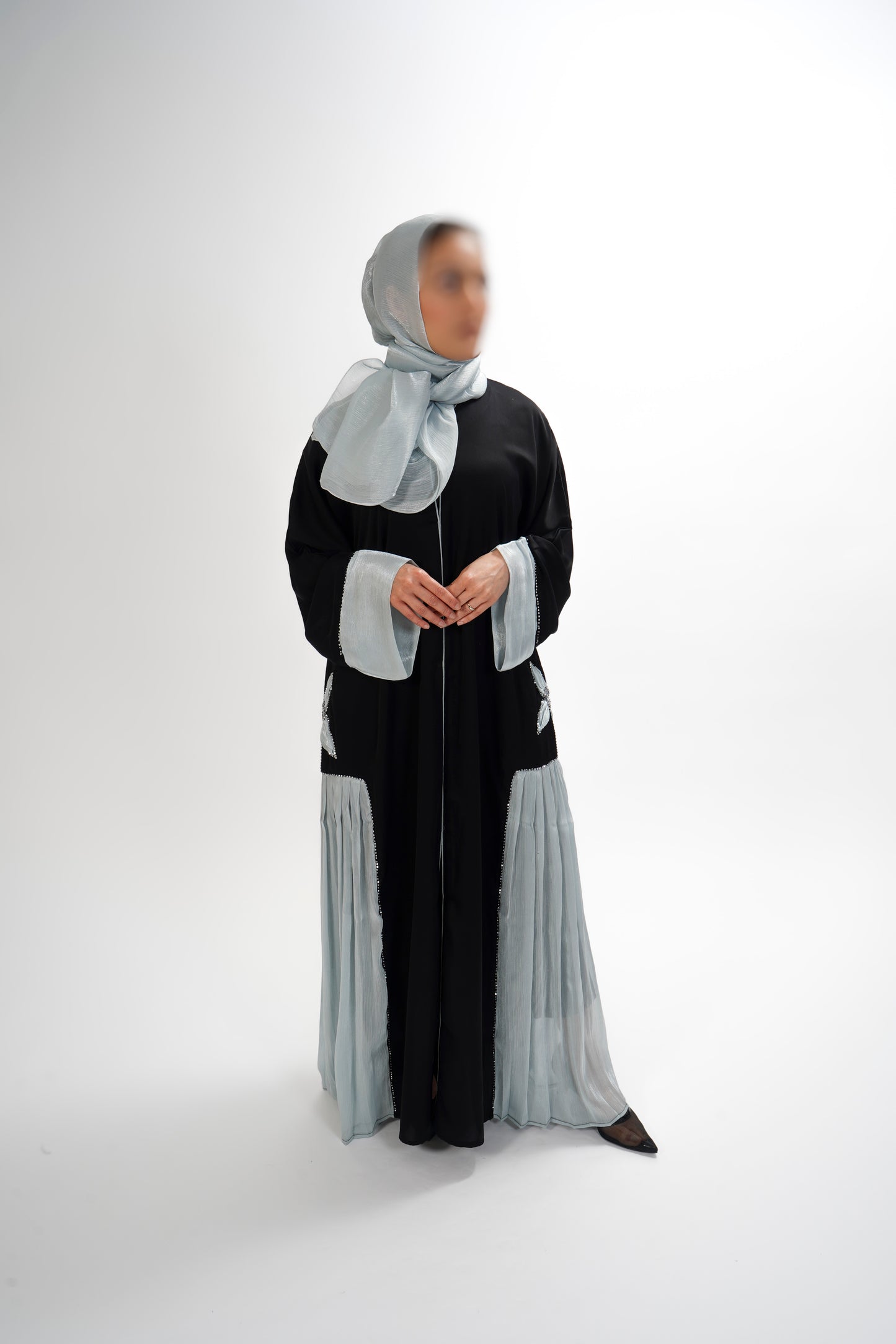 Chiffon Flower Abaya