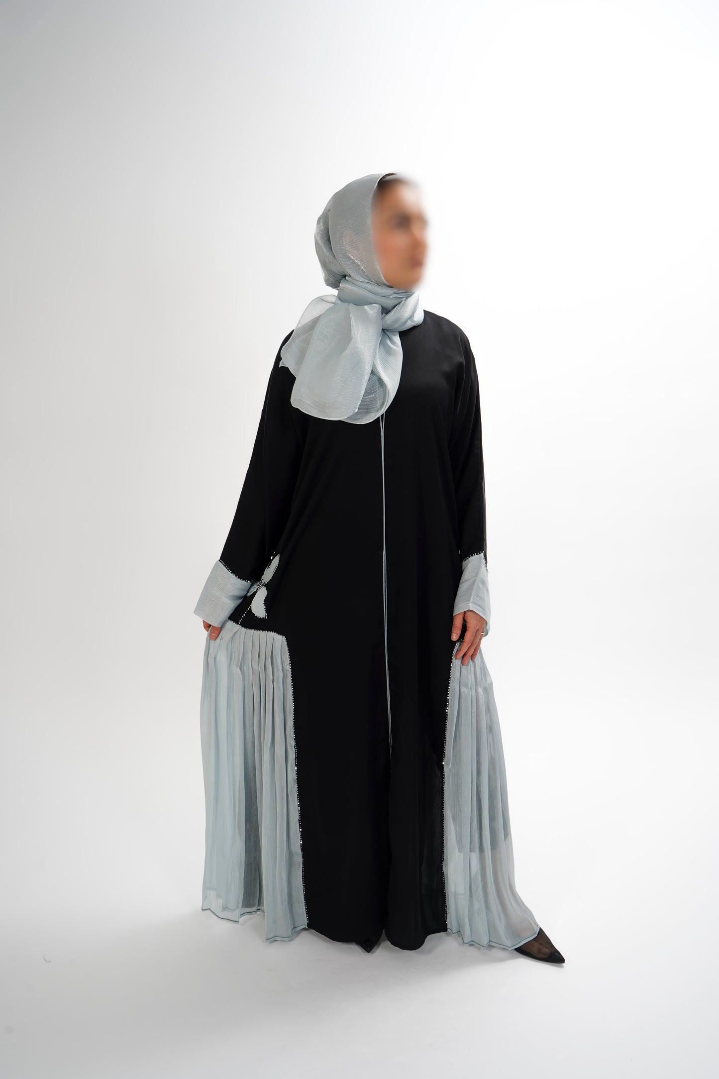 Chiffon Flower Abaya