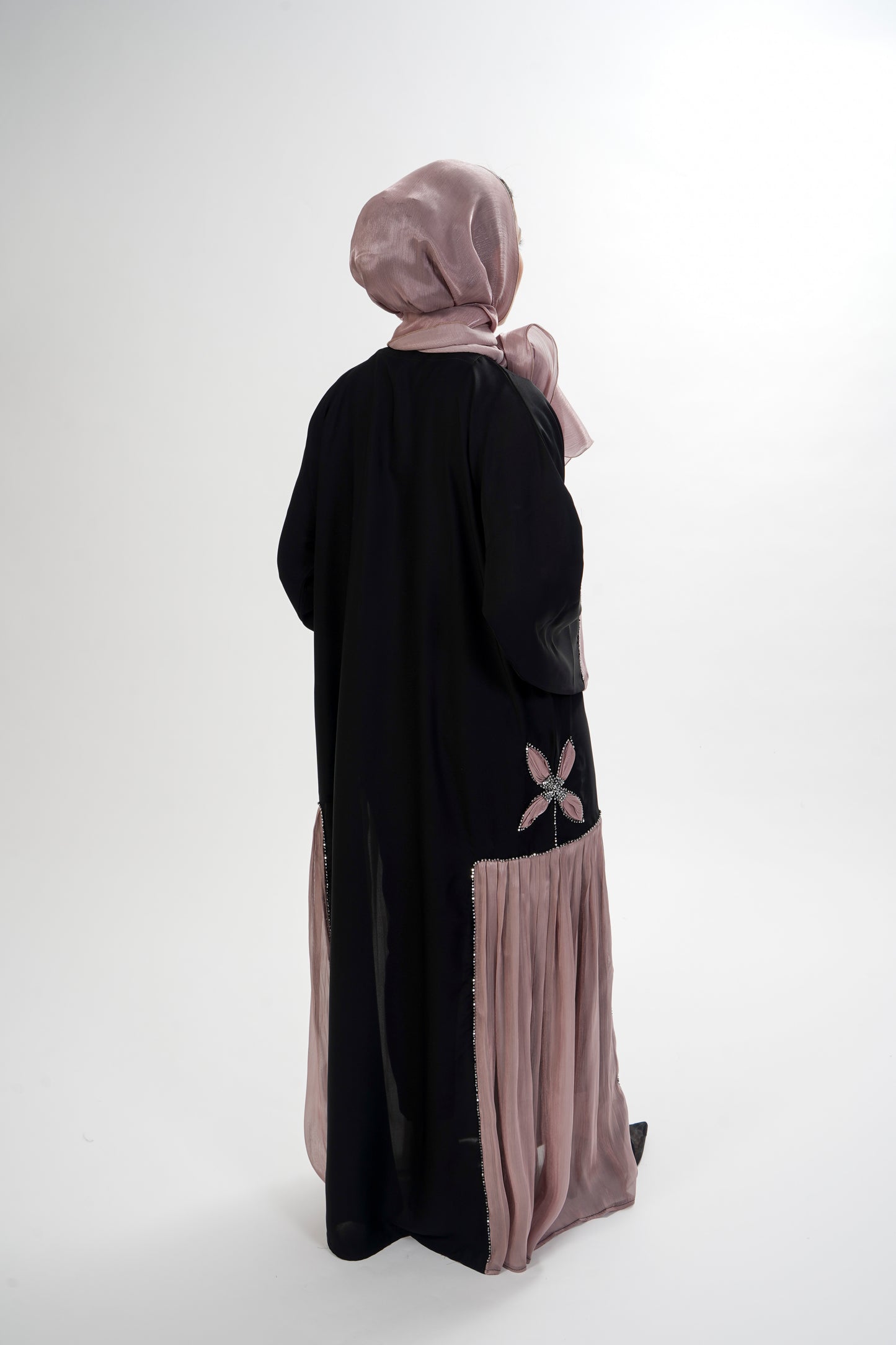 Chiffon Flower Abaya