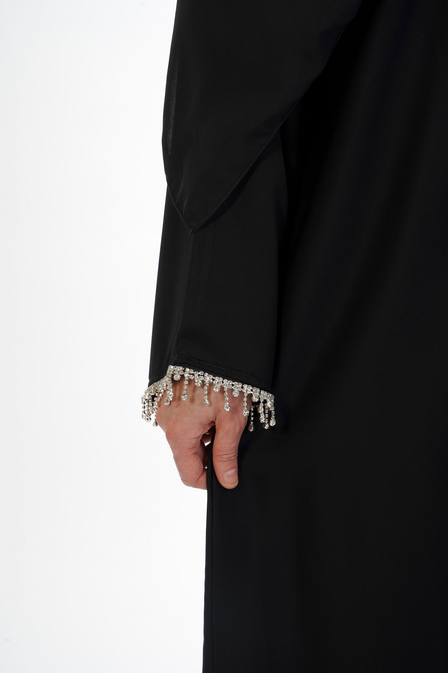 Diamante Lace Abaya Set