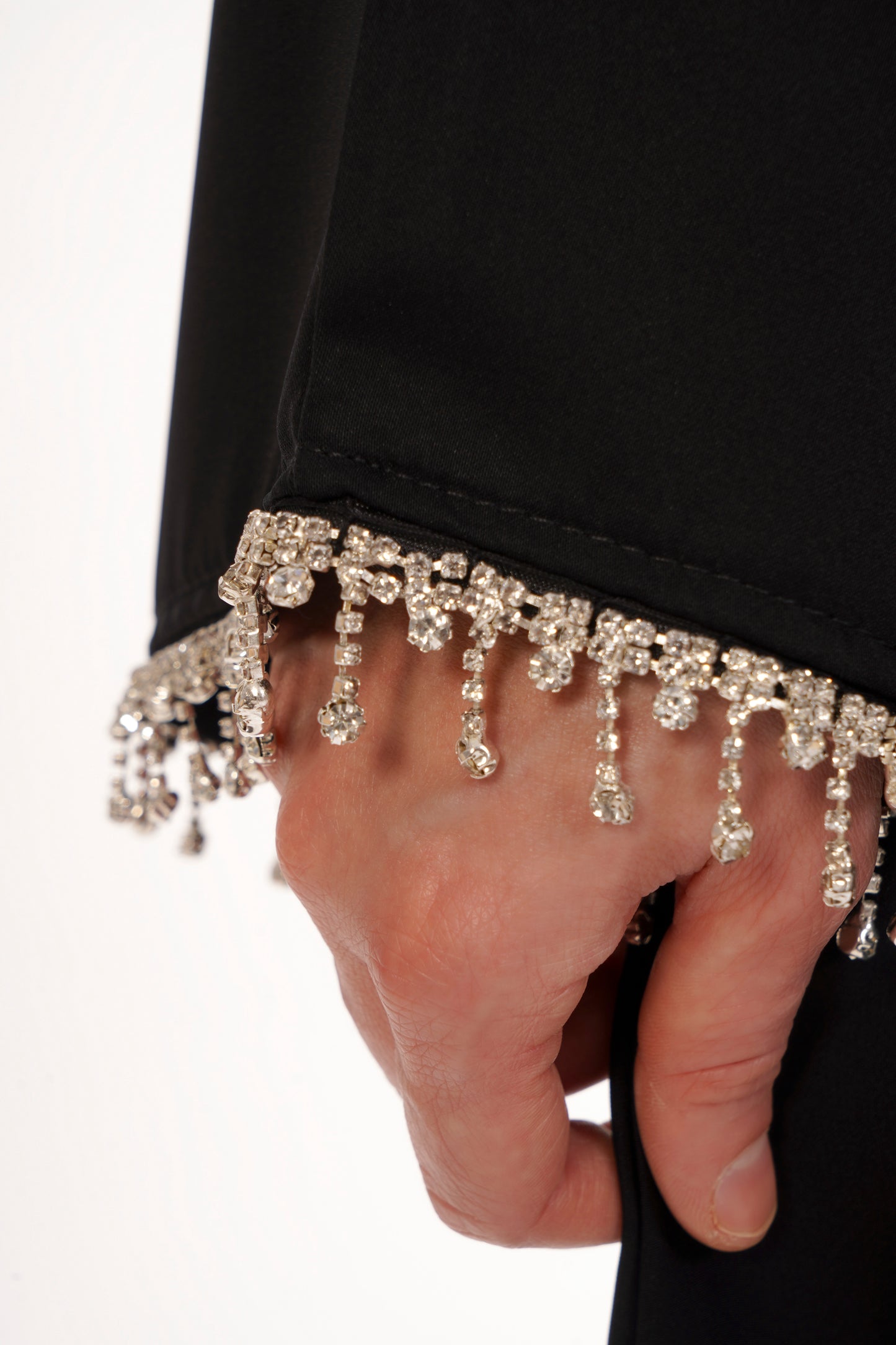 Diamante Lace Abaya Set