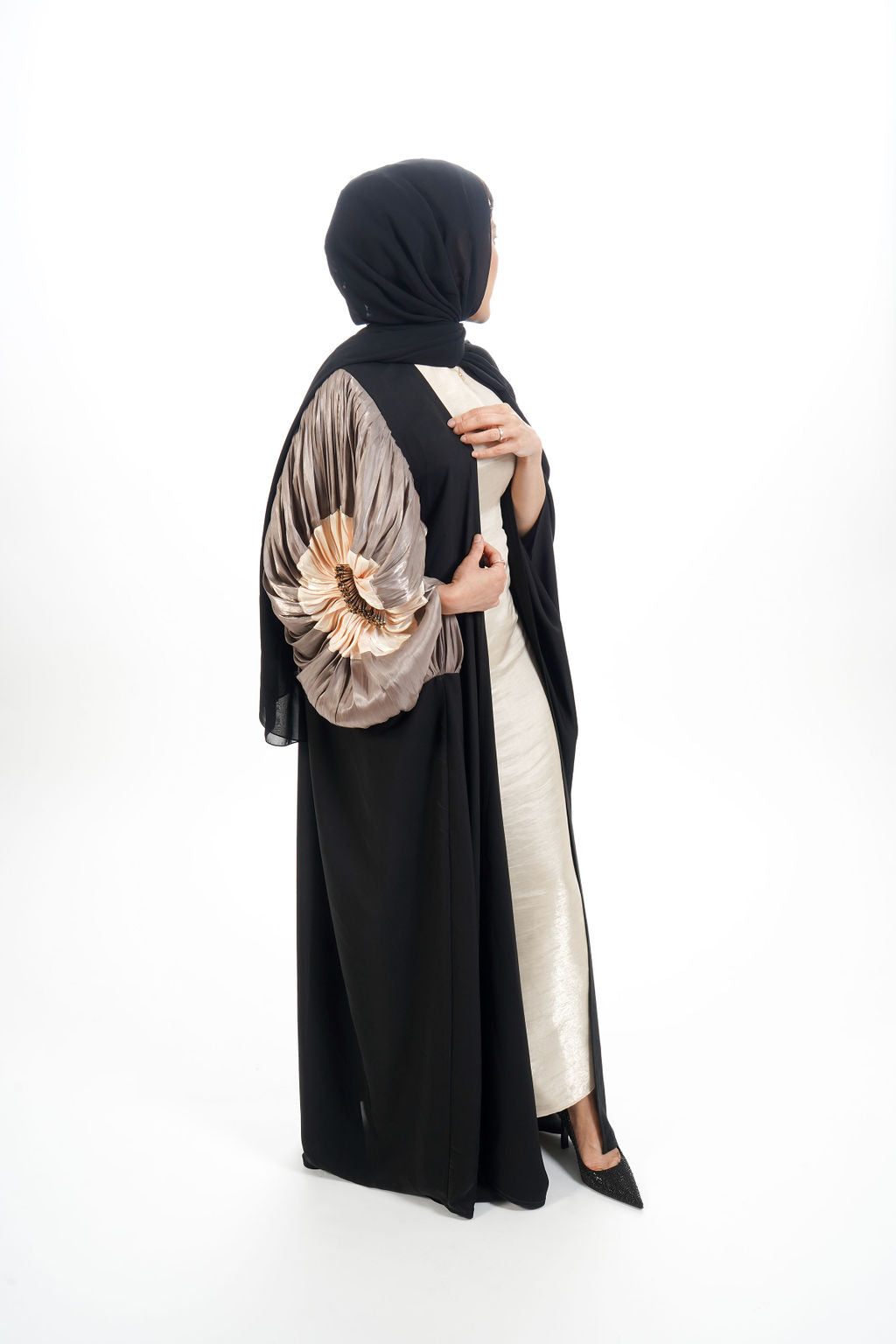 Embelished Cape Abaya