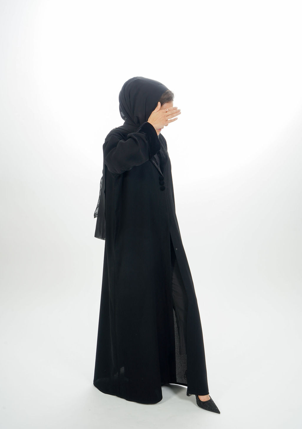 Black Jacket Abaya