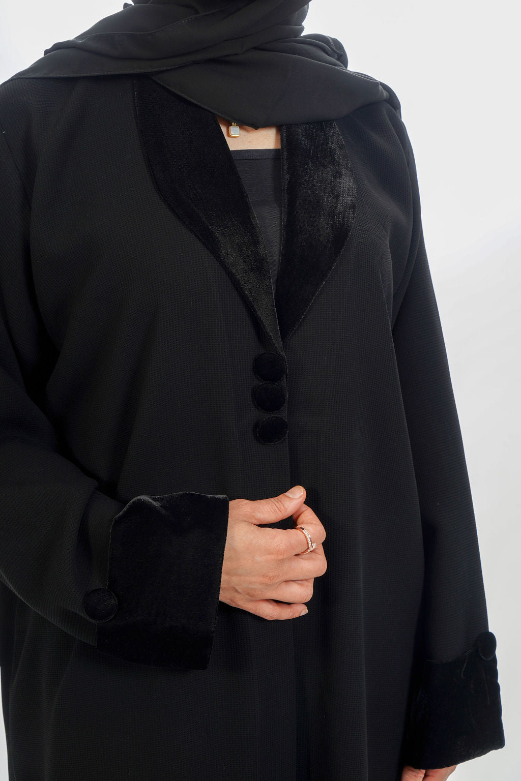 Black Jacket Abaya