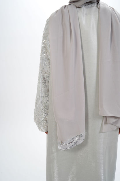 Sequin Sleeves Abaya