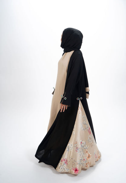 Diamanté Bow Abaya