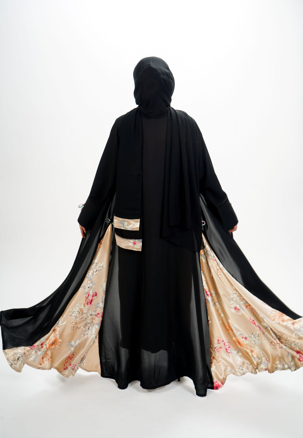 Diamanté Bow Abaya