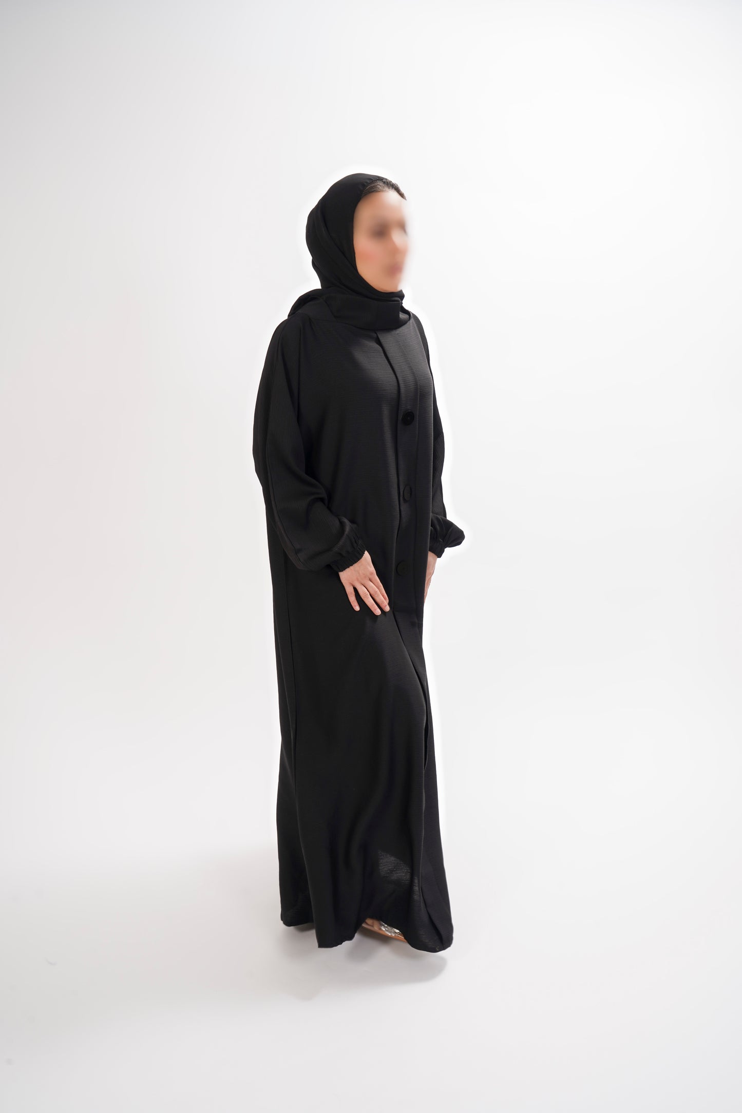 Mock Button Abaya