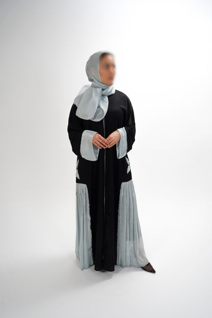 Chiffon Flower Abaya