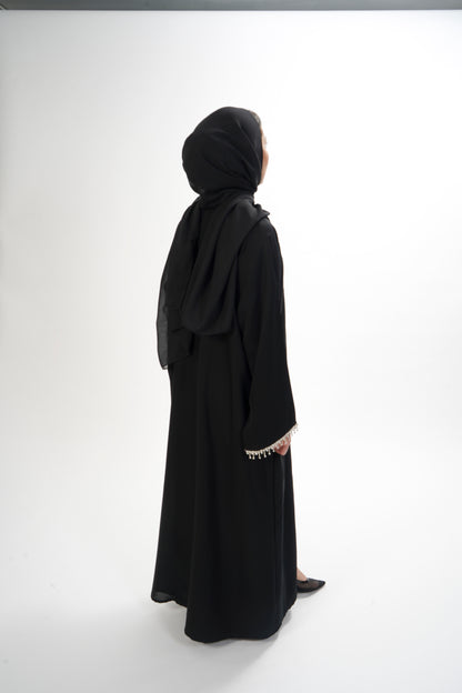 Diamante Lace Abaya Set