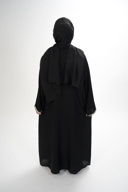 Diamante Lace Abaya Set